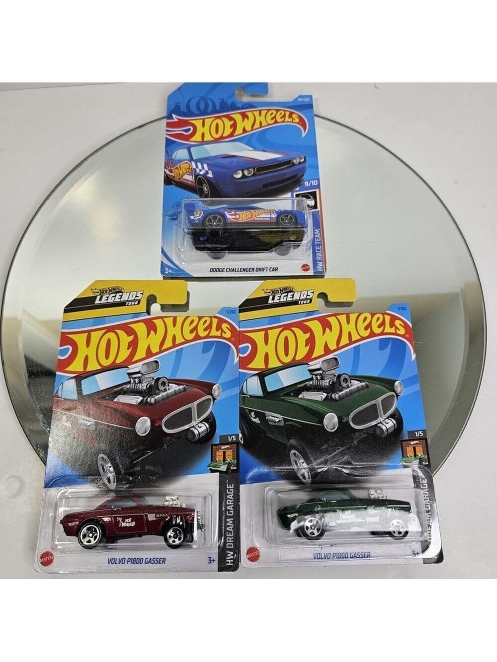 Hot Wheels Dream Garage Gassers Volvo P1800 And Dodge Challenger Drift Car
